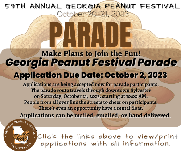 Peanut Festival Parade Make Plans To Join The Fun GA Peanut