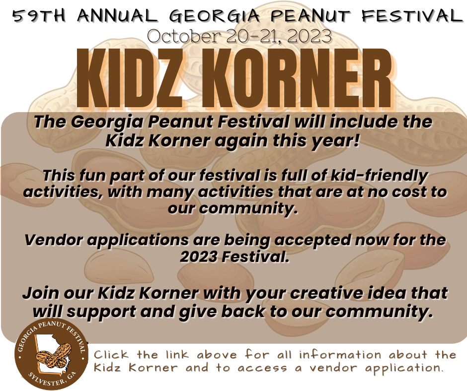 Georgia Peanut Festival Kidz Korner Flyer