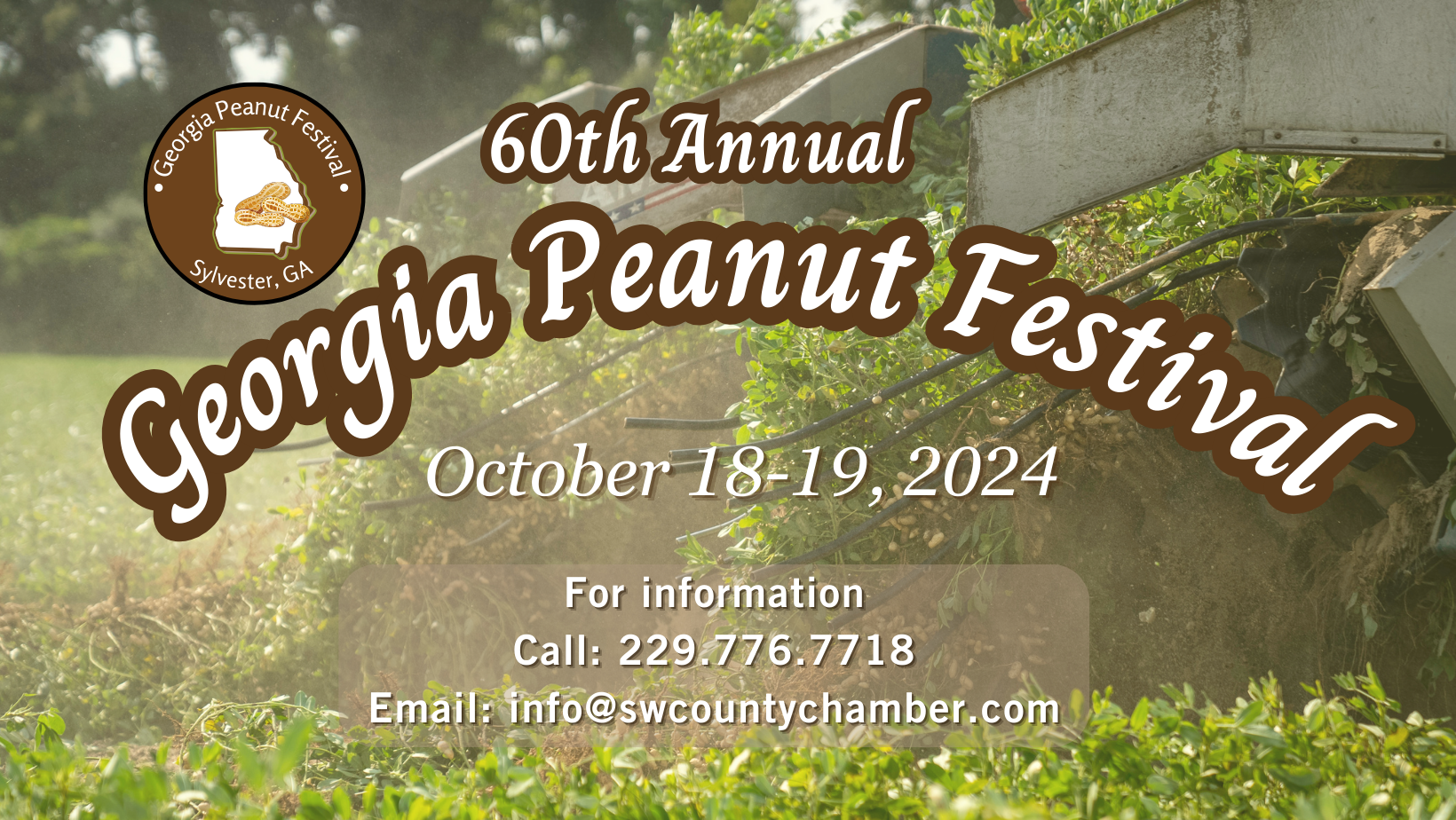 60th Annual Georgia Peanut Festival October 18-19, 2024. Flyer